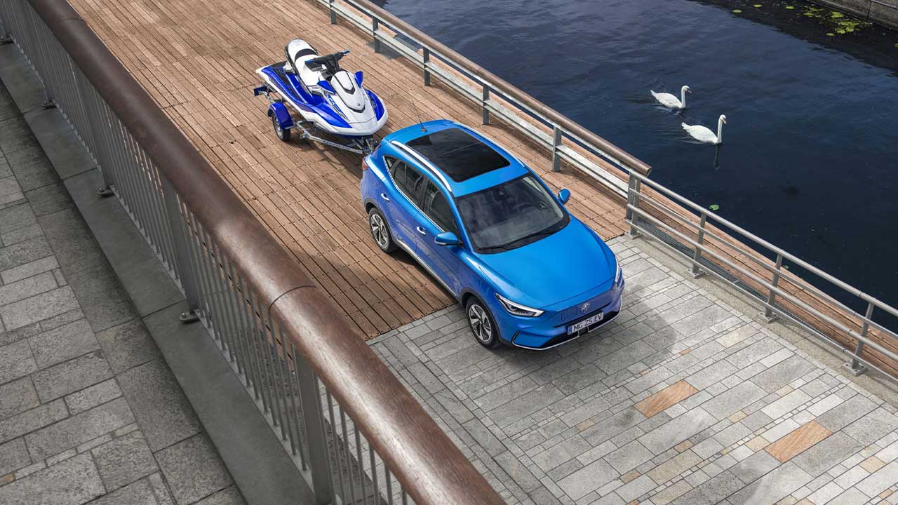 MG ZS EV aanhanger