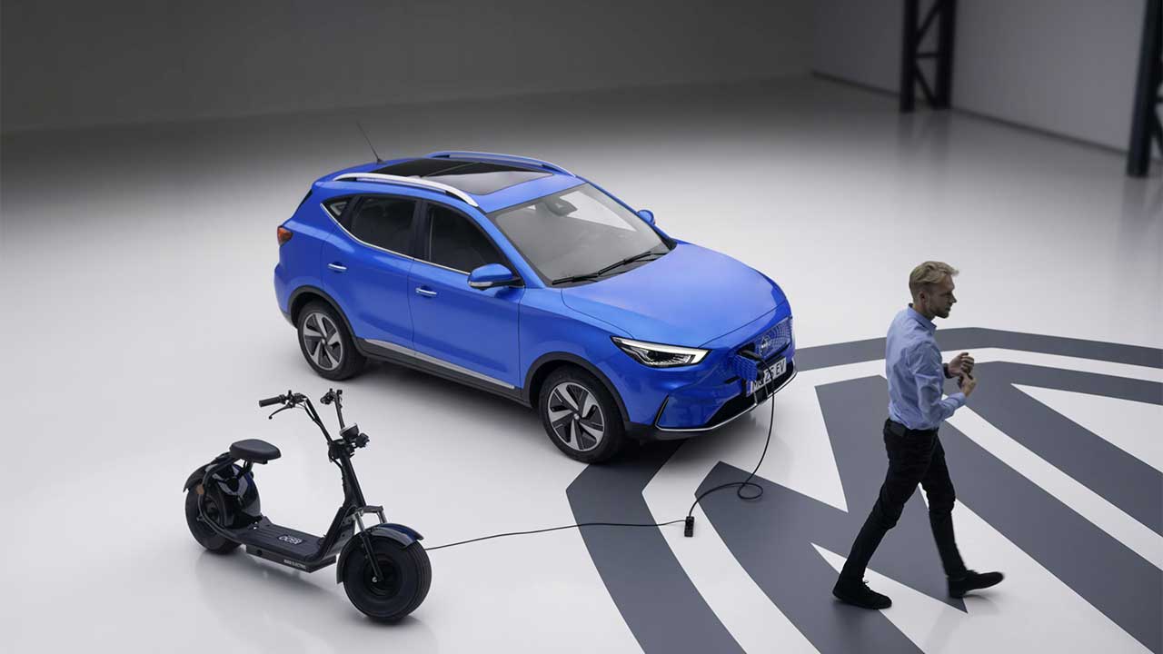 MG ZS EV als batterij (V2L)